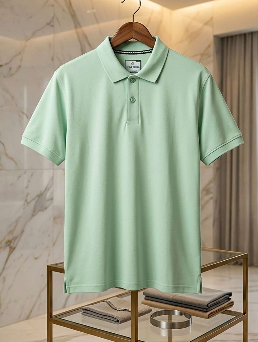 women solid short sleeve oversized polo t-shirt - 22432805 -  Standard Image - 3