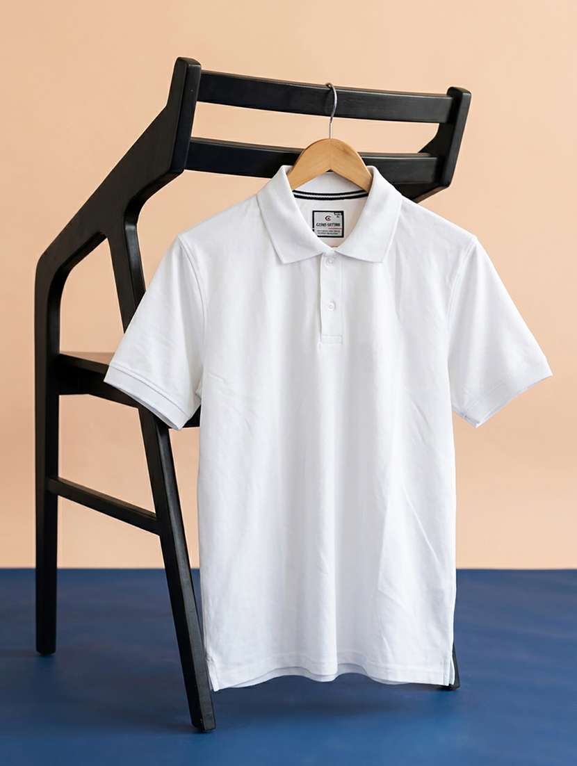 women solid short sleeve oversized polo t-shirt - 22432806 -  Standard Image - 3