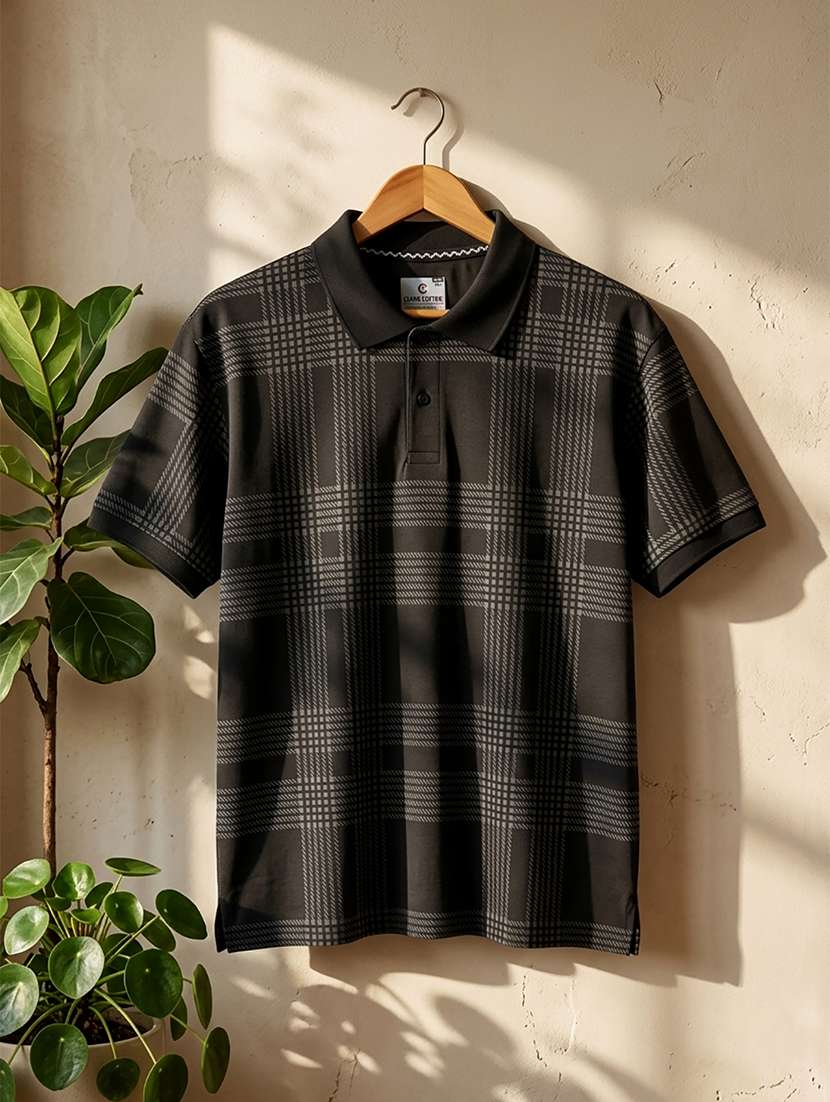 women printed short sleeve oversized polo t-shirt - 22432807 -  Standard Image - 3