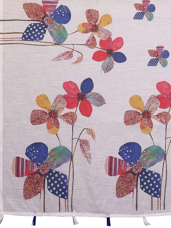 women printed casual wear saree with blouse - 22432881 -  Standard Image - 5