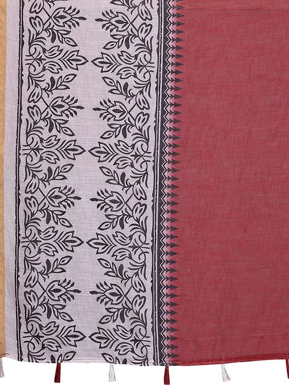 women printed casual wear saree with blouse - 22432893 -  Standard Image - 5