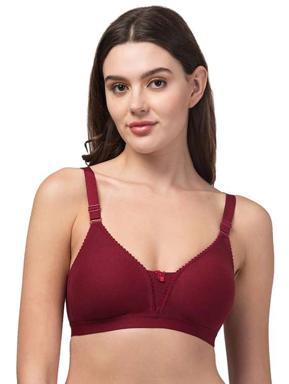 women pack of 3 solid non padded bra - 22433080 -  Standard Image - 3
