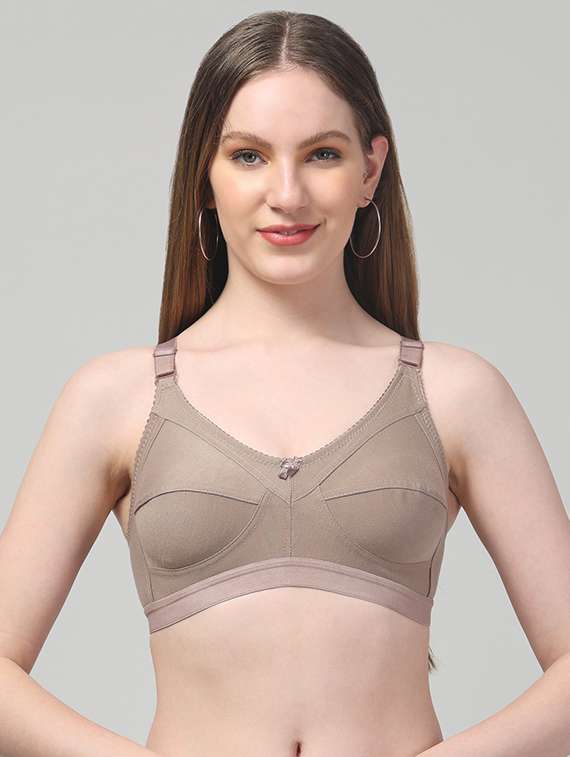 women pack of 3 solid non wired bra - 22433082 -  Standard Image - 3