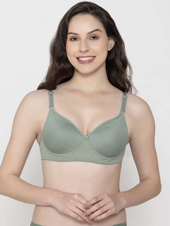 women pack of 3 solid non wired bra - 22433087 -  Standard Image - 3