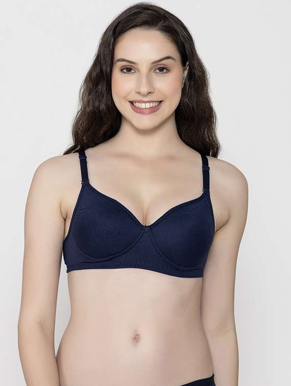 women pack of 3 solid non wired bra - 22433088 -  Standard Image - 3