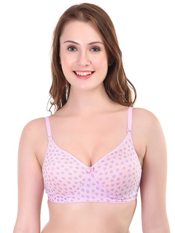 women pack of 3 printed non wired bra - 22433091 -  Standard Image - 3