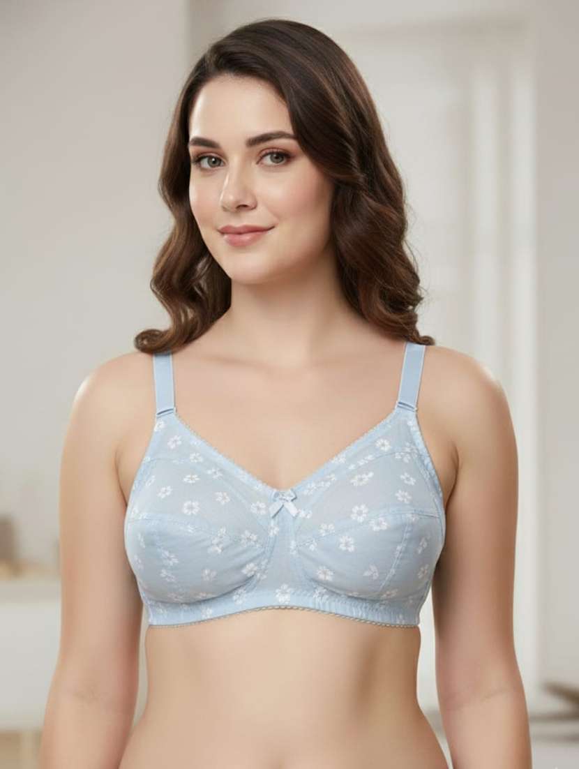 women pack of 3 printed non wired bra - 22433092 -  Standard Image - 3