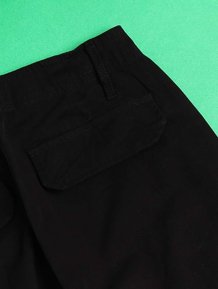 boys solid mid rise cargo pant - 22433392 -  Standard Image - 3