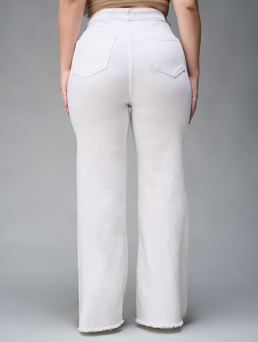 Women Solid High Rise Bootcut Jeans - 22433647 -  Standard Image - 3