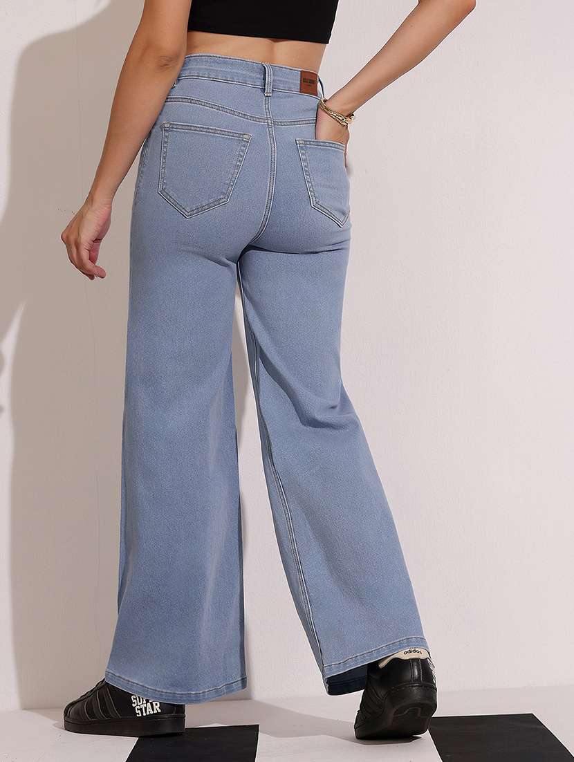 women blue cotton jean - 22433762 -  Standard Image - 3