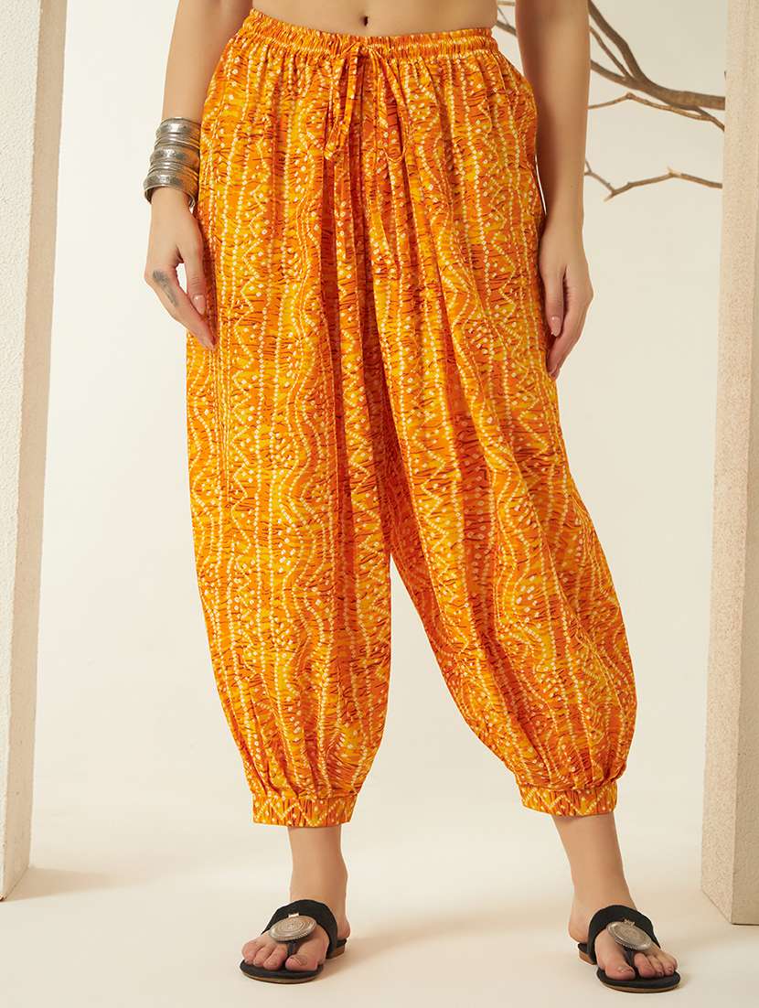 women bandhani three quarter sleeve kurta salwar set - 22433910 -  Standard Image - 5