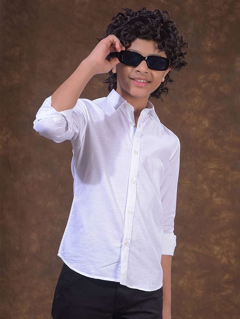 boys collared long sleeve shirt