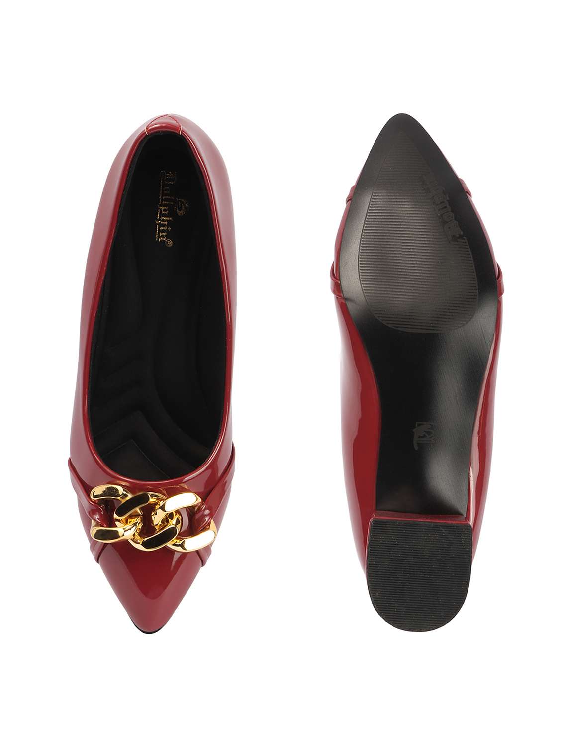 women maroon slip on pump - 22433939 -  Standard Image - 5