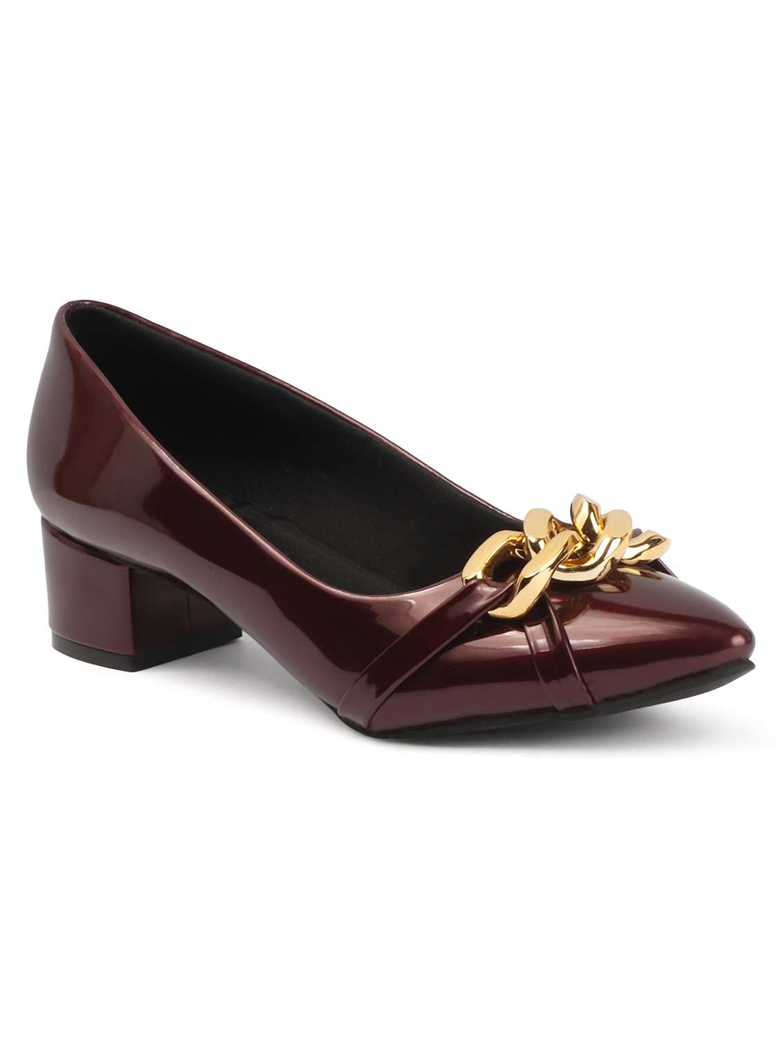 Purple Patent Leather Slip On Pumps - 22433940 -  Standard Image - 3