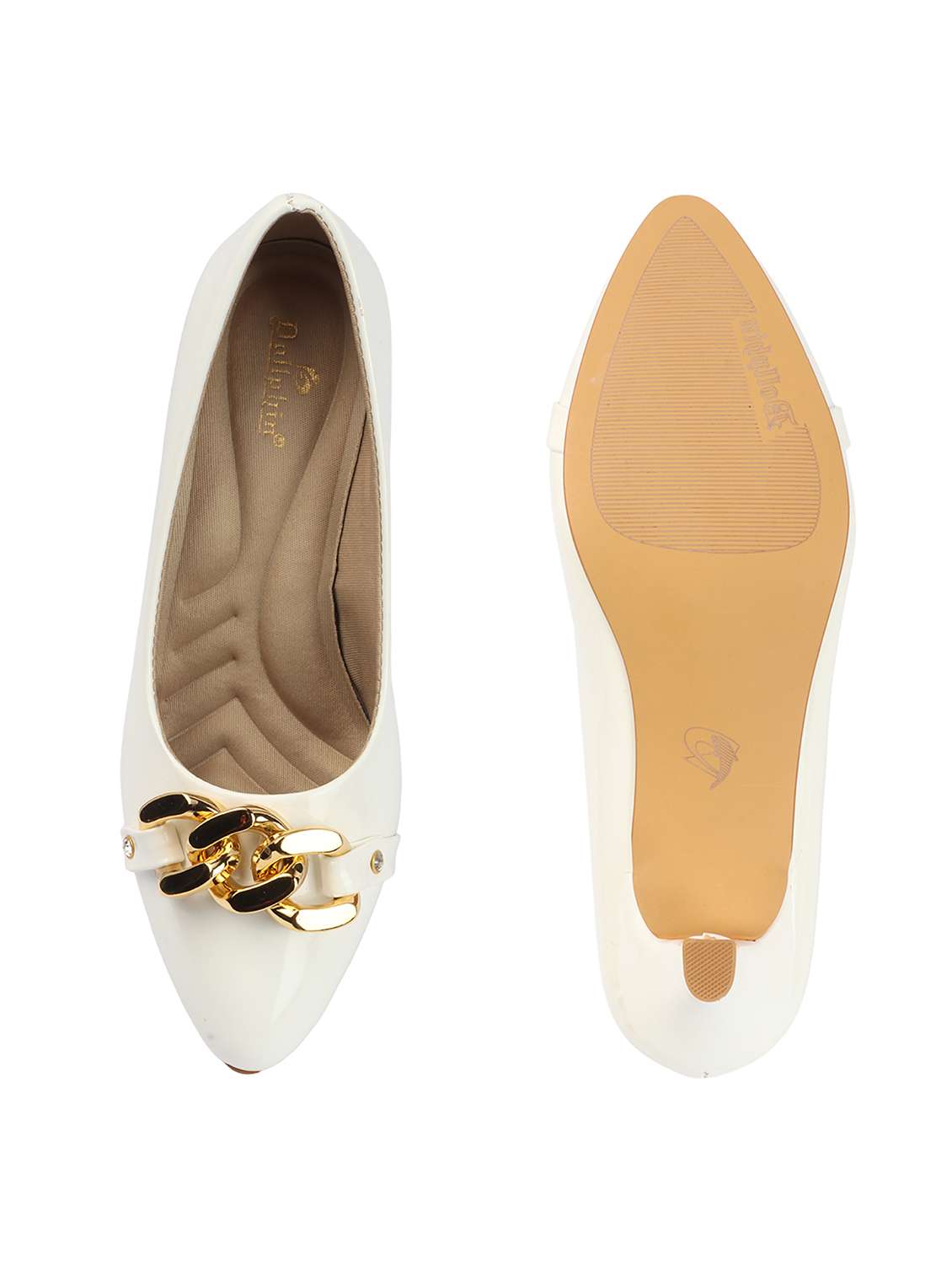 women white slip on pump - 22433942 -  Standard Image - 5
