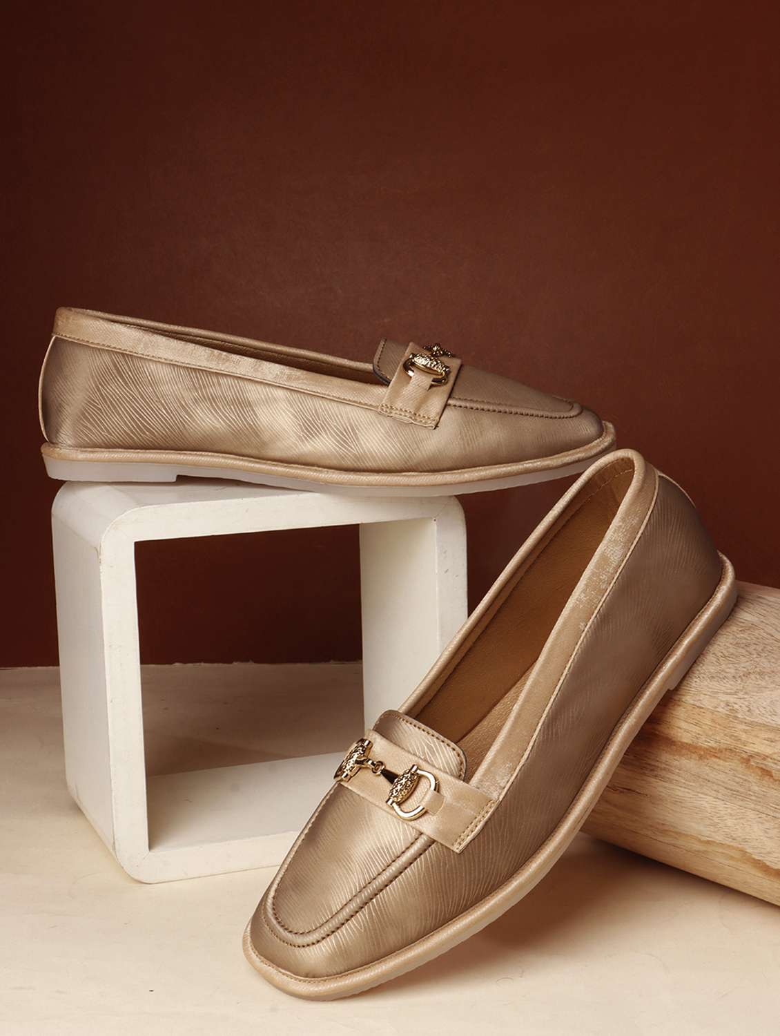 women multi colored slip on ballerina