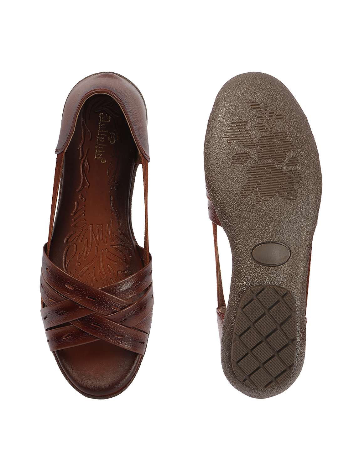 women nbrown slip on sandal - 22433954 -  Standard Image - 5