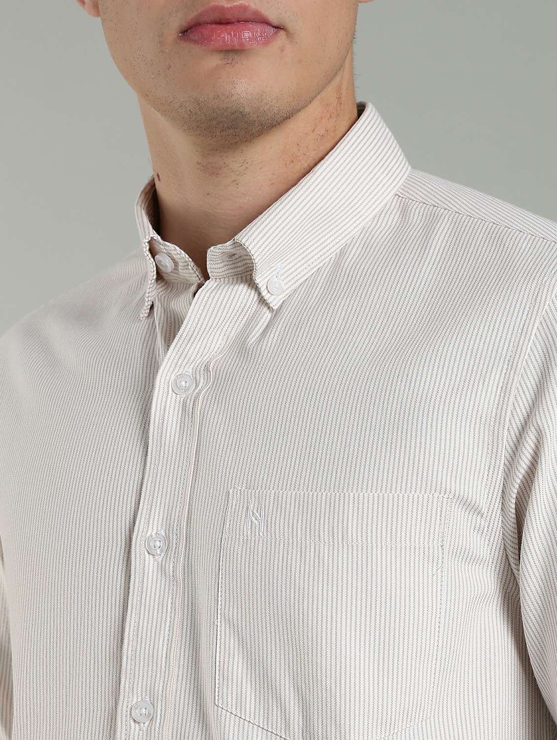 men striped long sleeve slim fit casual shirt - 22433962 -  Standard Image - 8