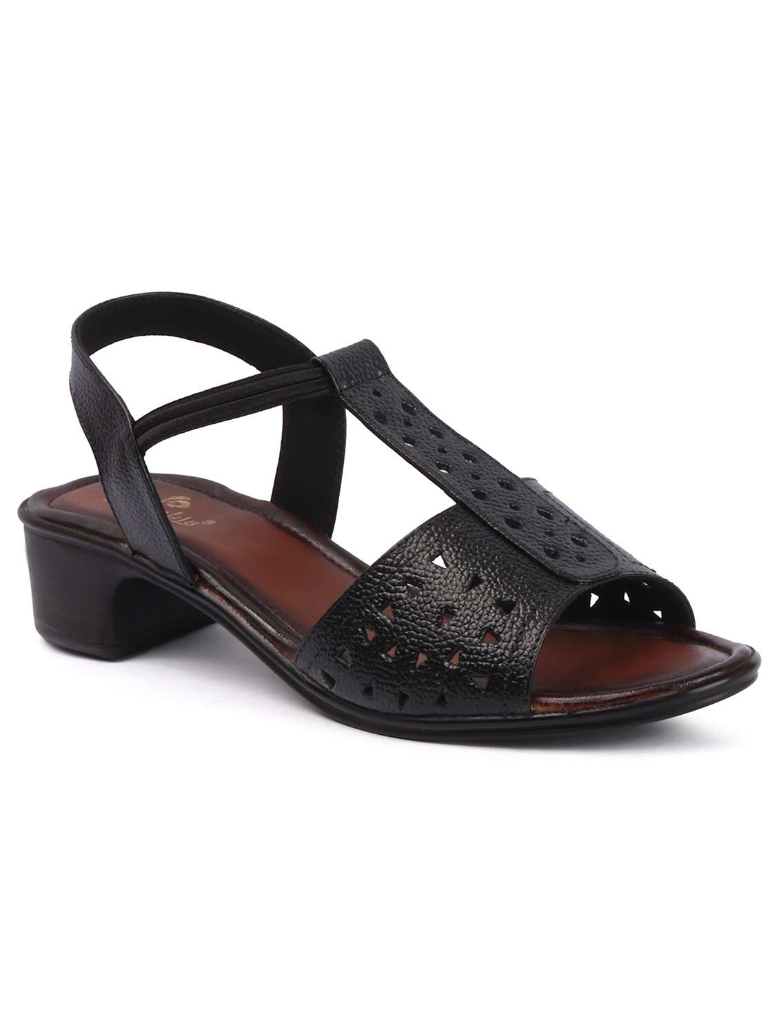women solid back strap sandal - 22433971 -  Standard Image - 3