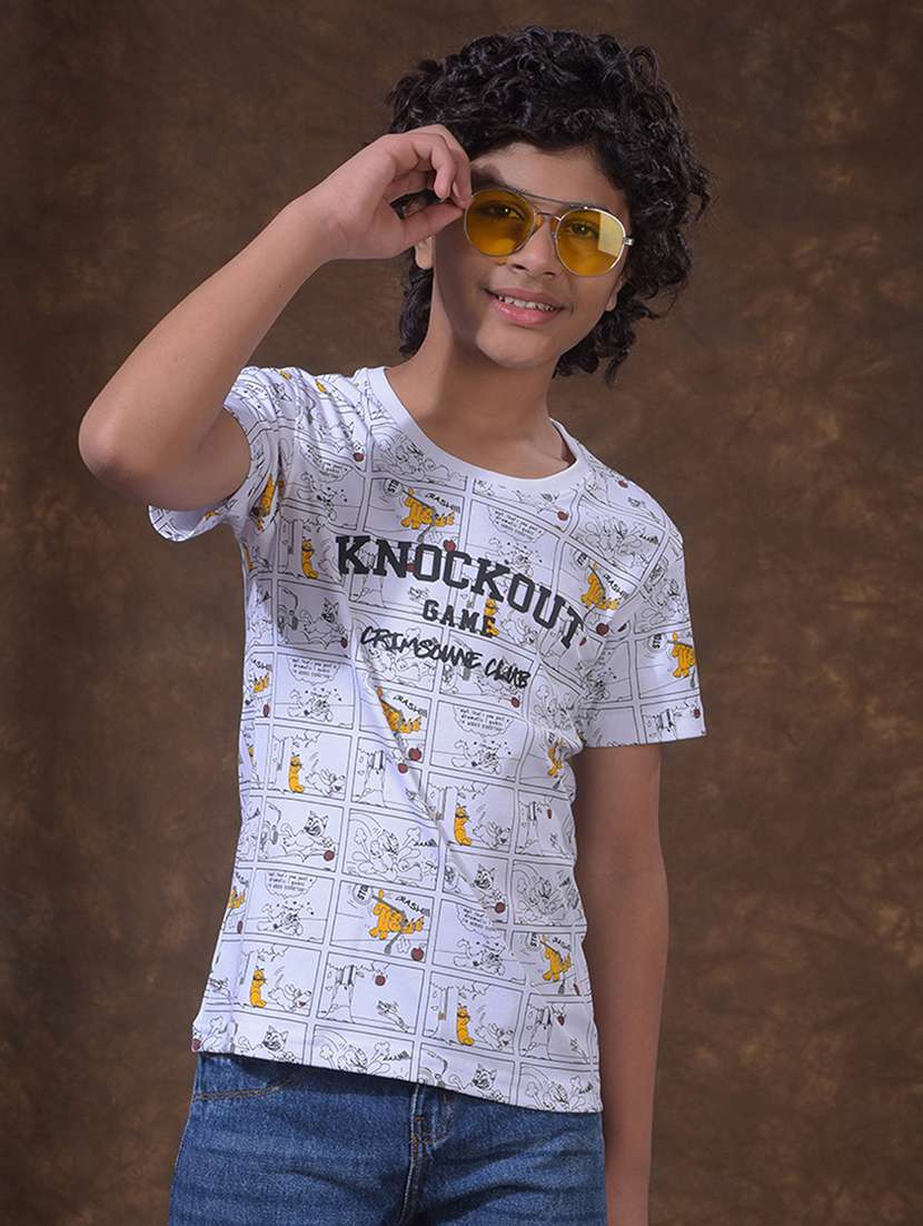 boys printed short sleeve t-shirt