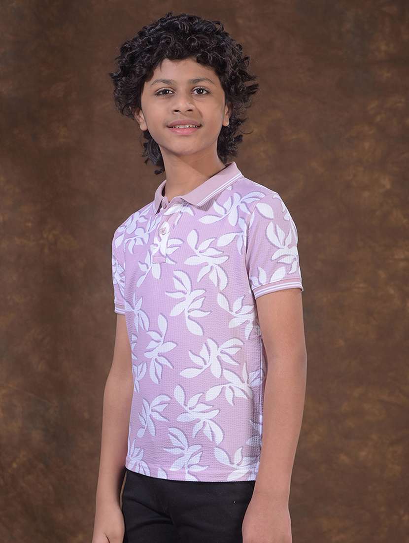purple cotton blend tshirt