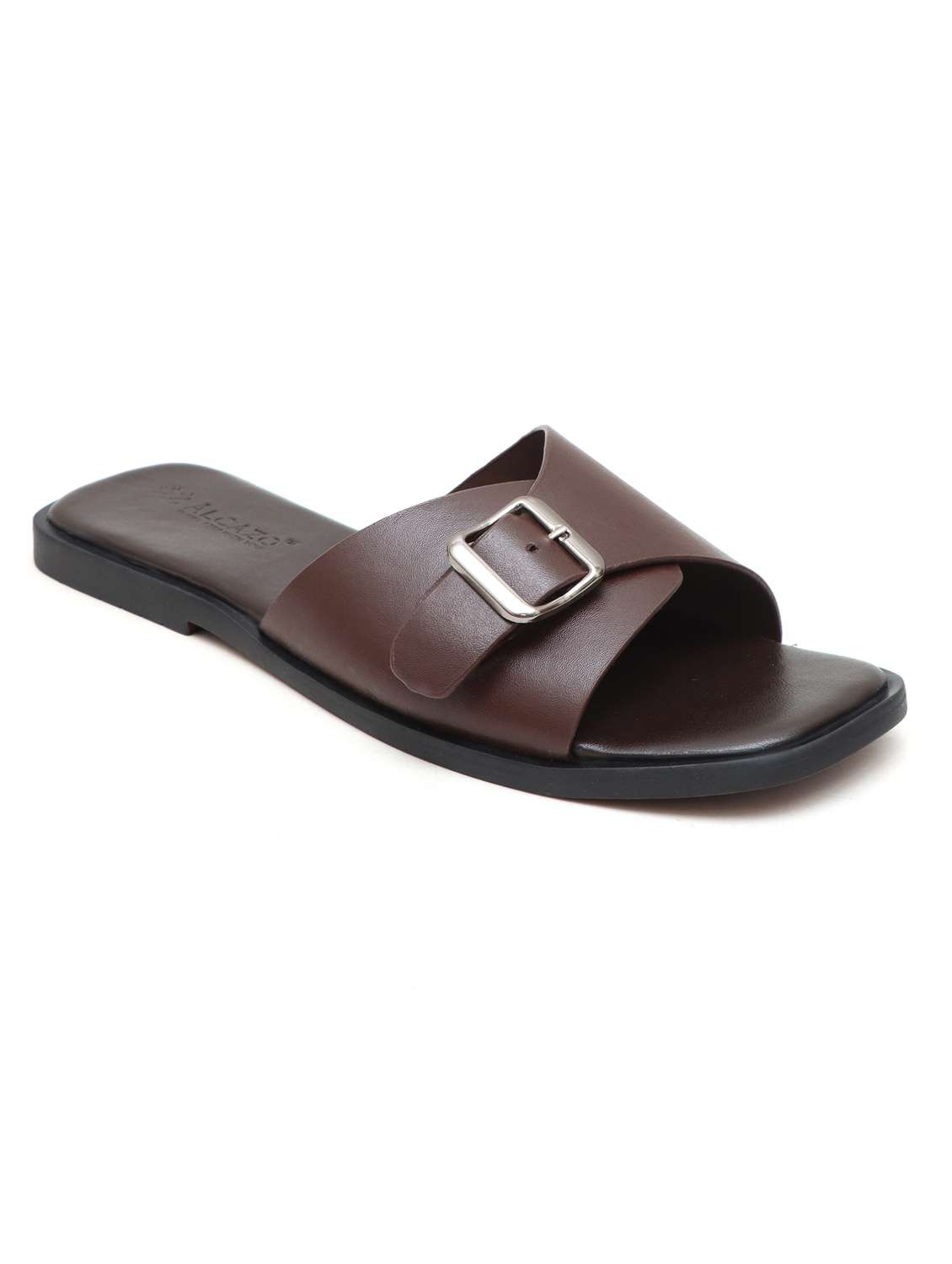 men solid slip on sandal - 22434004 -  Standard Image - 3