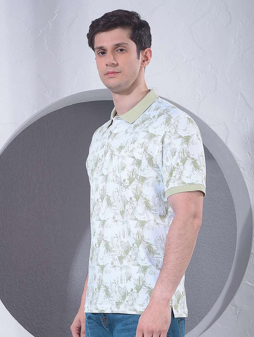 men printed short sleeve regular fit polo t-shirt - 22434056 -  Standard Image - 3