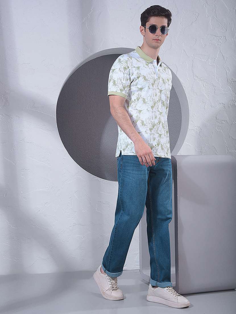 men printed short sleeve regular fit polo t-shirt - 22434056 -  Standard Image - 5