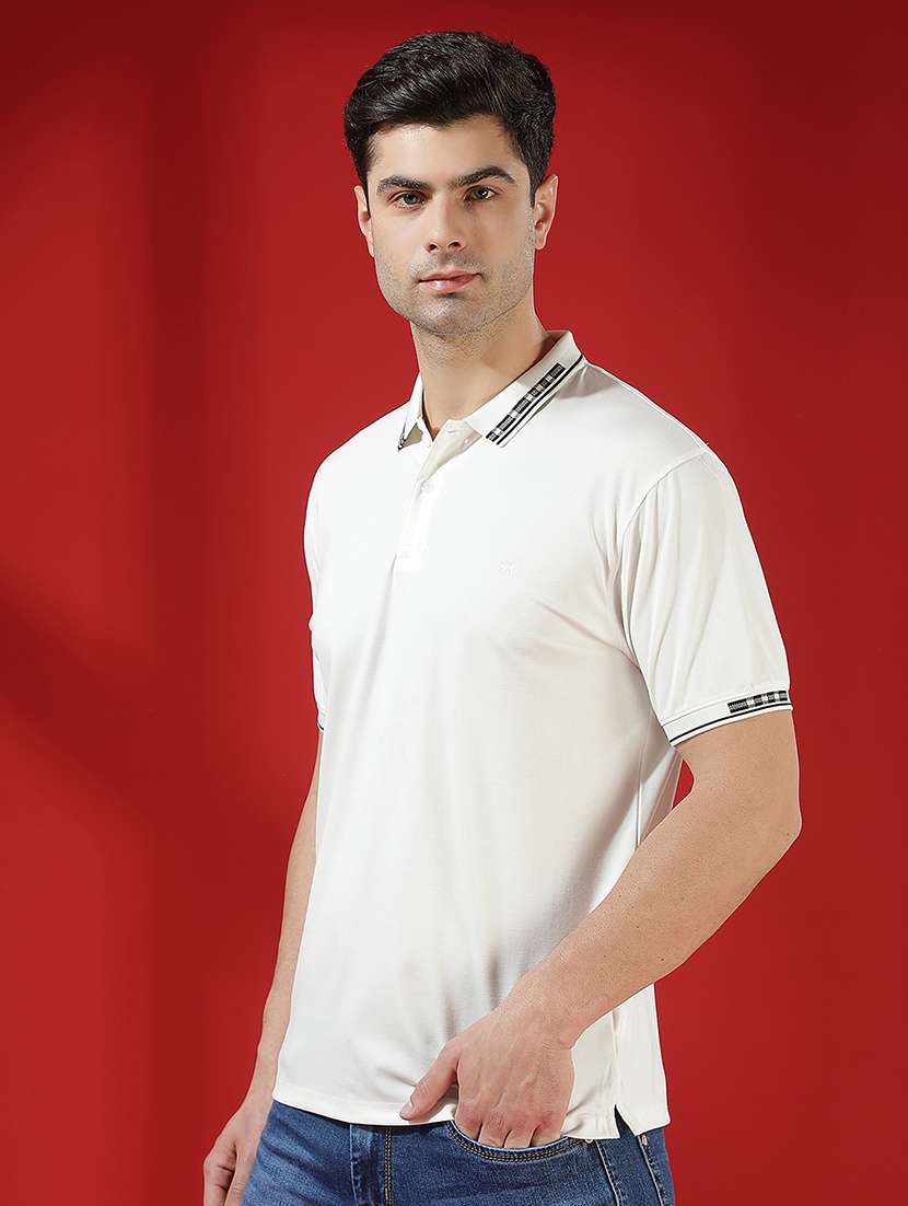 men solid short sleeve slim fit polo t-shirt - 22434062 -  Standard Image - 3