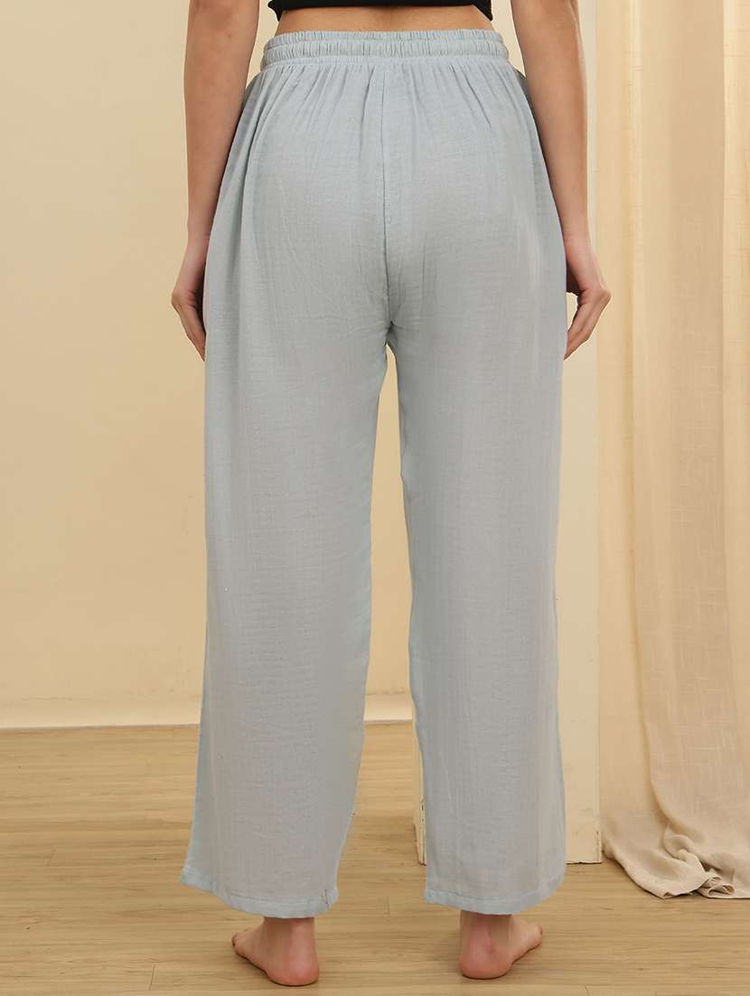 women solid mid rise loungewear pajama - 22434161 -  Standard Image - 3