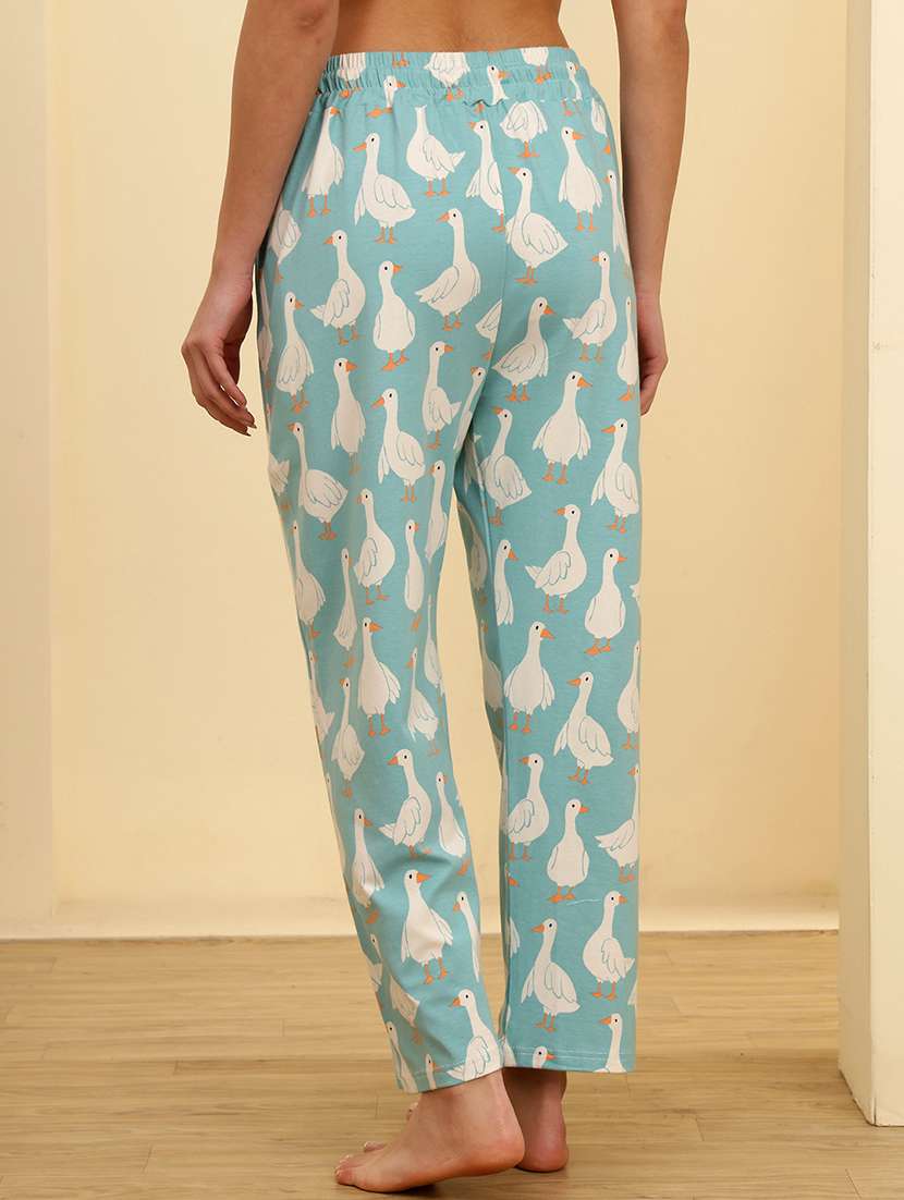 women solid mid rise loungewear pajama - 22434165 -  Standard Image - 3