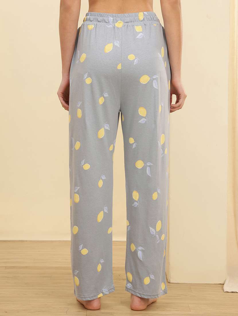 women solid mid rise loungewear pajama - 22434168 -  Standard Image - 3