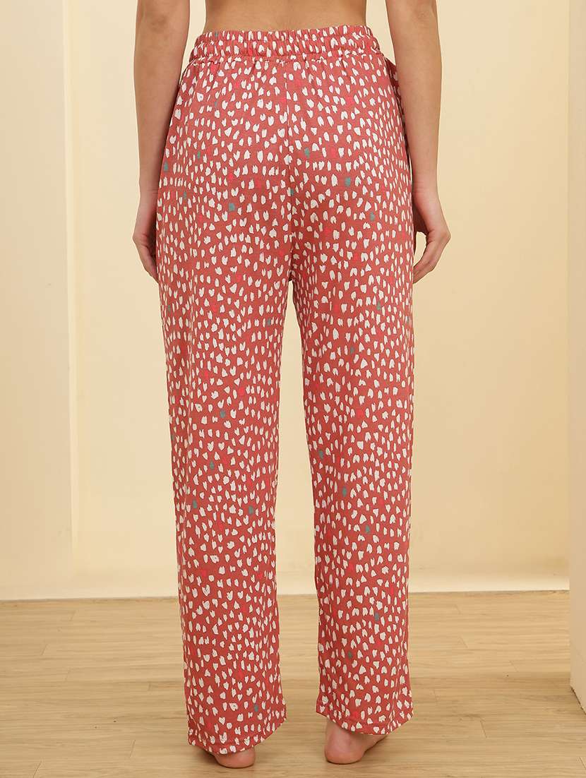women solid mid rise loungewear pajama - 22434171 -  Standard Image - 3