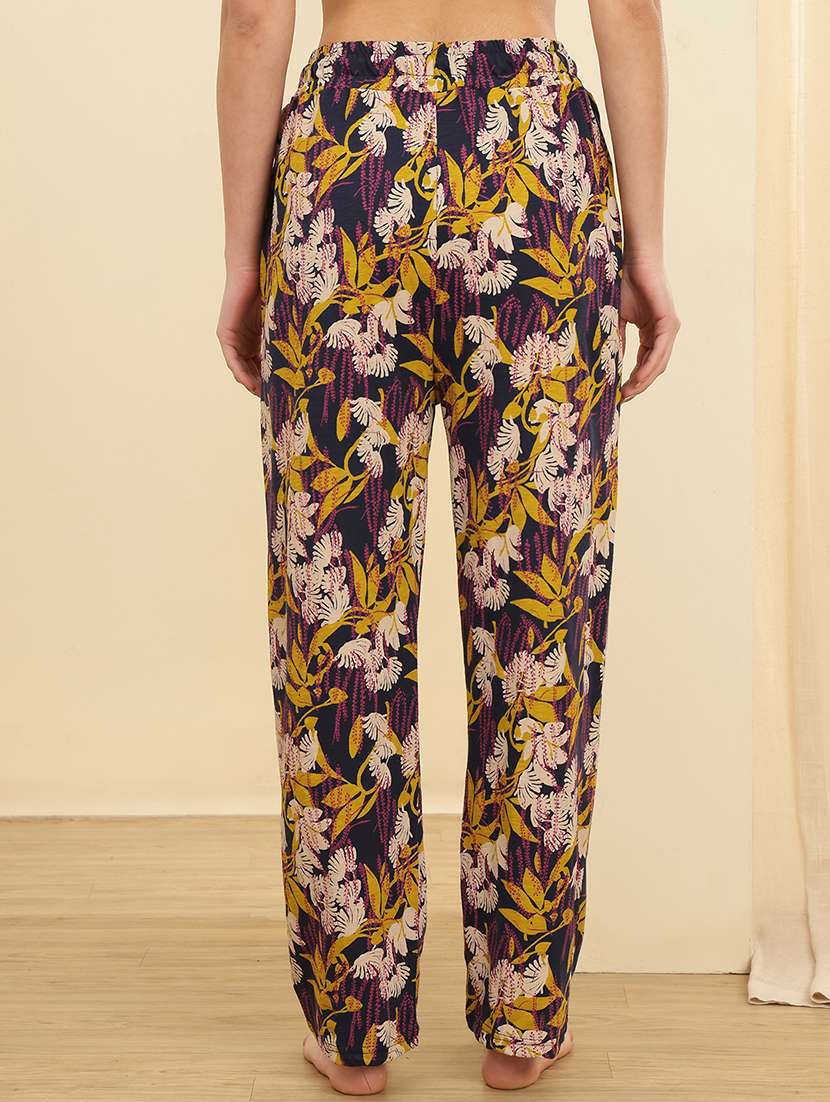 women solid mid rise loungewear pajama - 22434172 -  Standard Image - 3