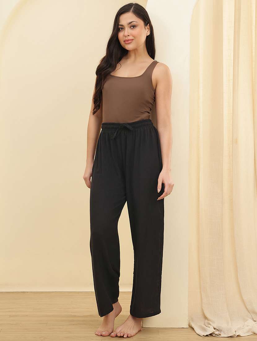 women pack of 2 solid mid rise pajama - 22434219 -  Standard Image - 5