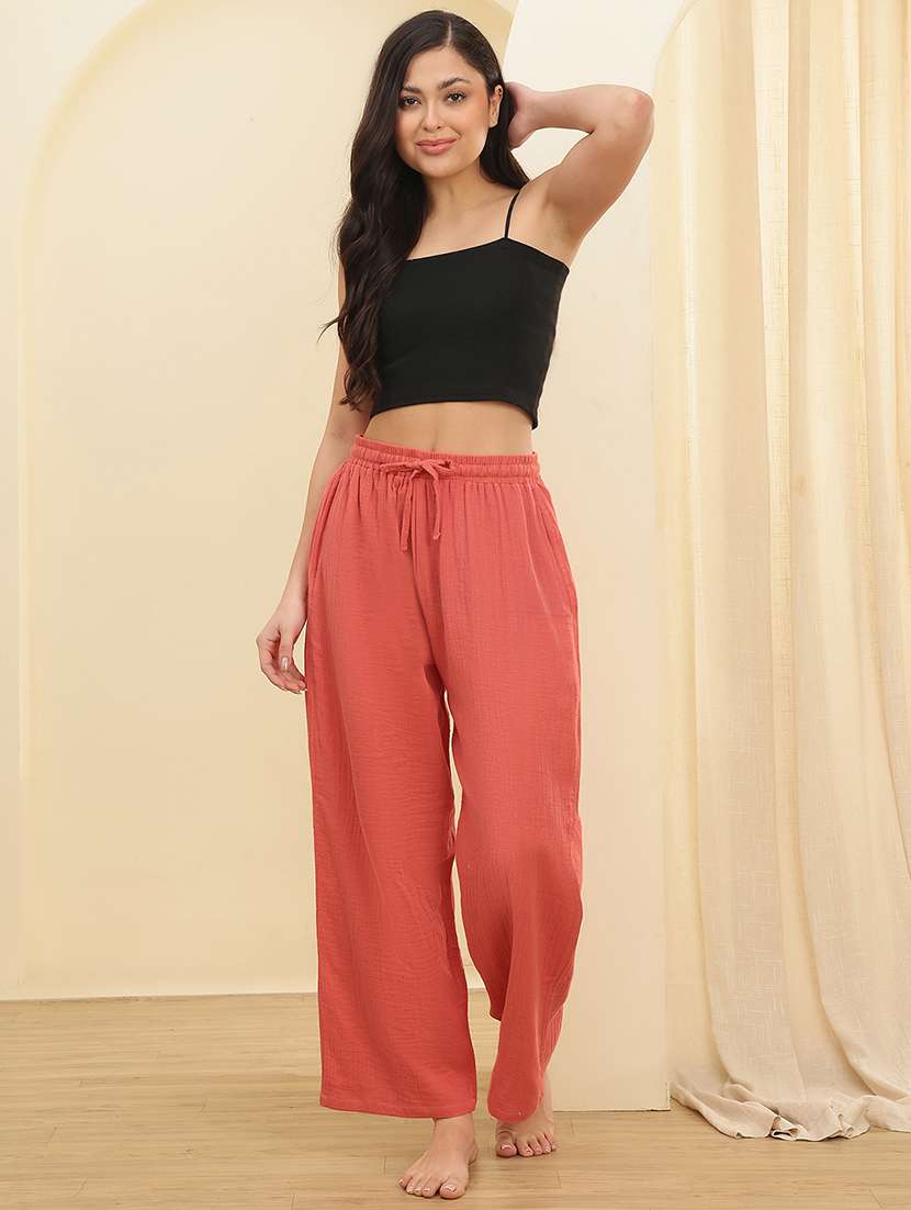 women pack of 2 solid mid rise pajama - 22434223 -  Standard Image - 5