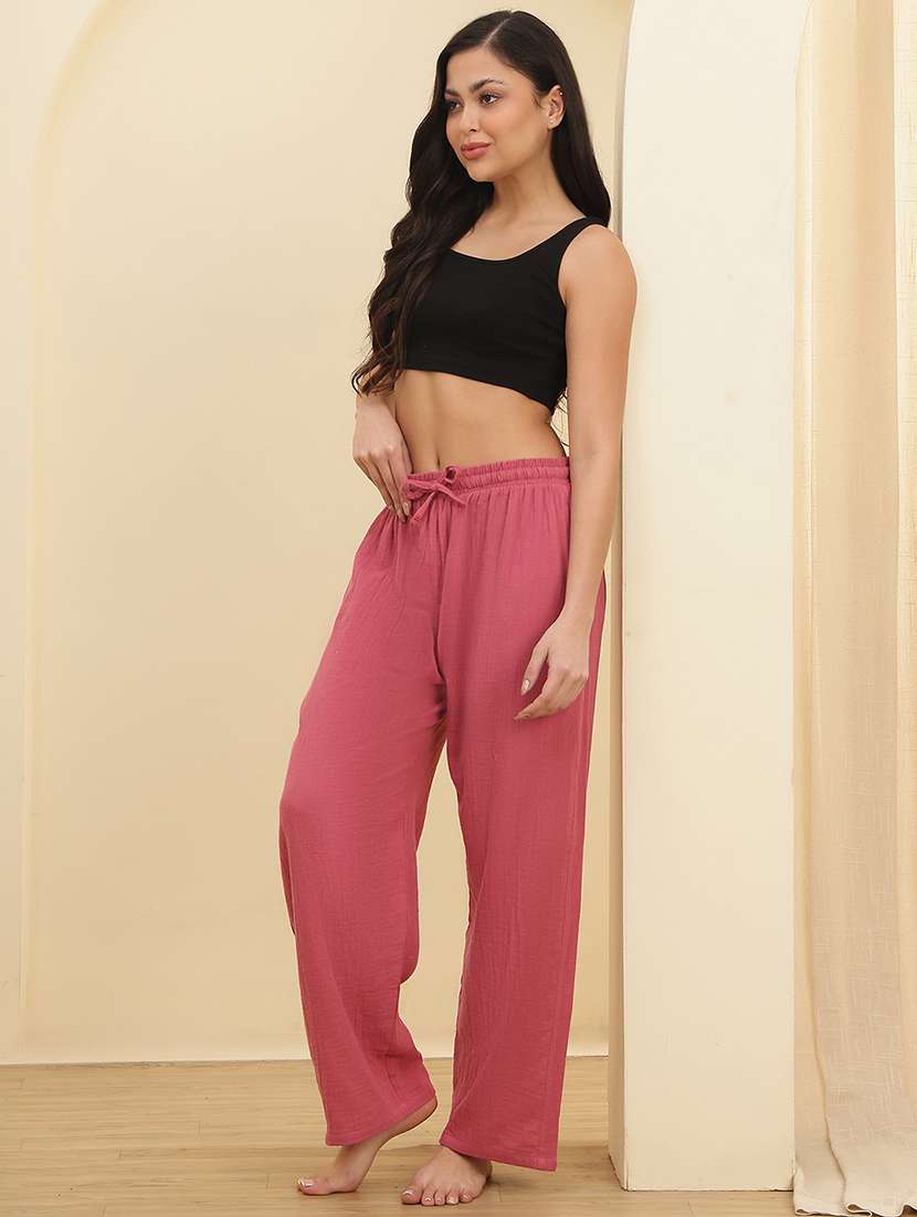 women pack of 2 solid mid rise pajama - 22434228 -  Standard Image - 5