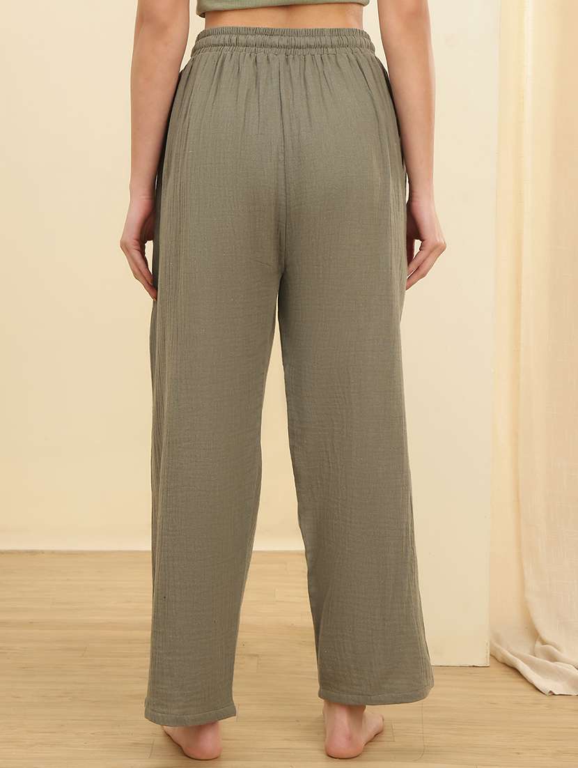 women pack of 2 solid mid rise pajama - 22434232 -  Standard Image - 3