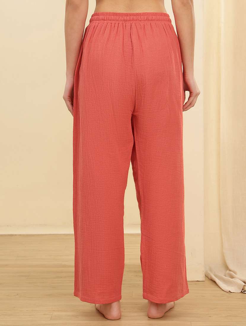 women pack of 2 solid mid rise pajama - 22434245 -  Standard Image - 3