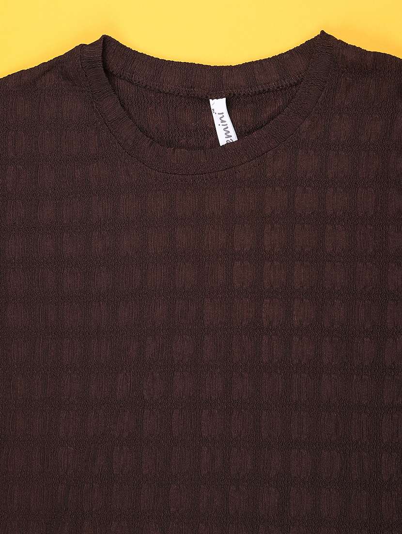 girls self design round neck short sleeves tee - 22434484 -  Standard Image - 3