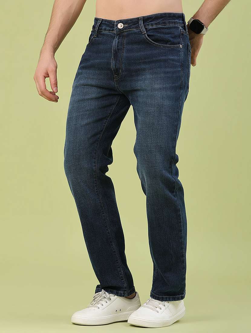 men washed mid rise full length slim fit jeans - 22434706 -  Standard Image - 3