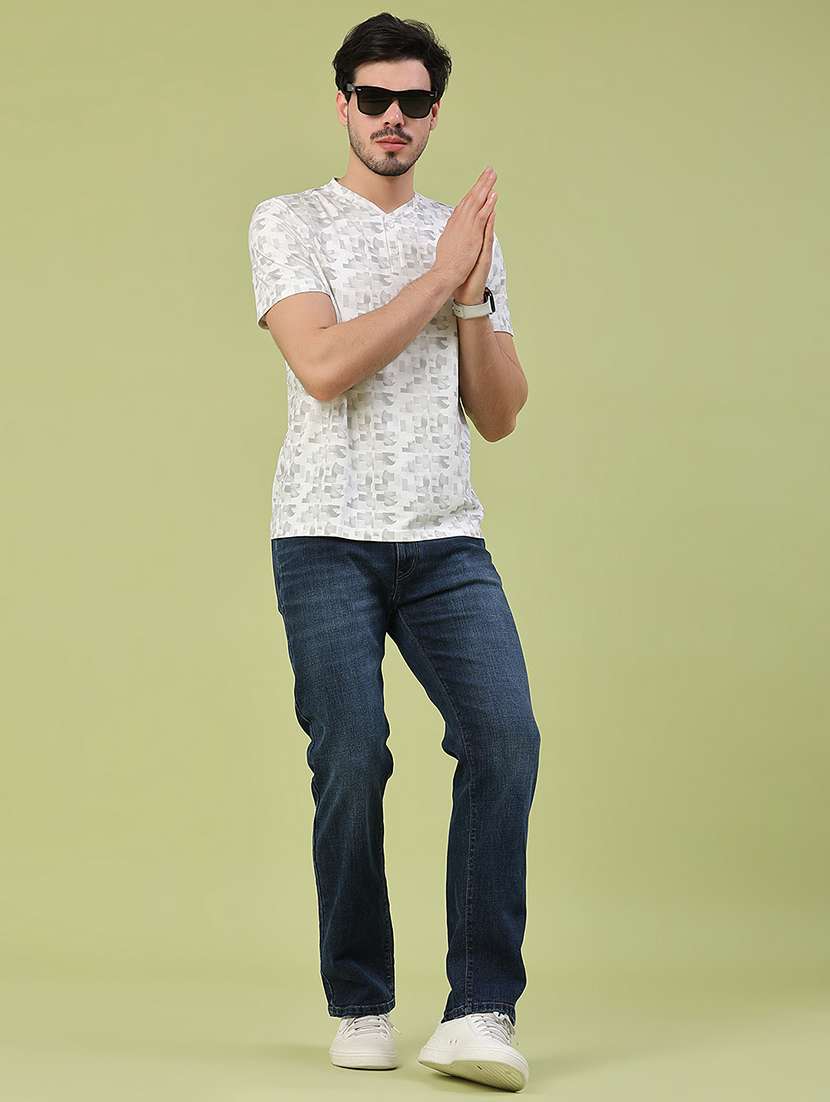 men washed mid rise full length slim fit jeans - 22434706 -  Standard Image - 5