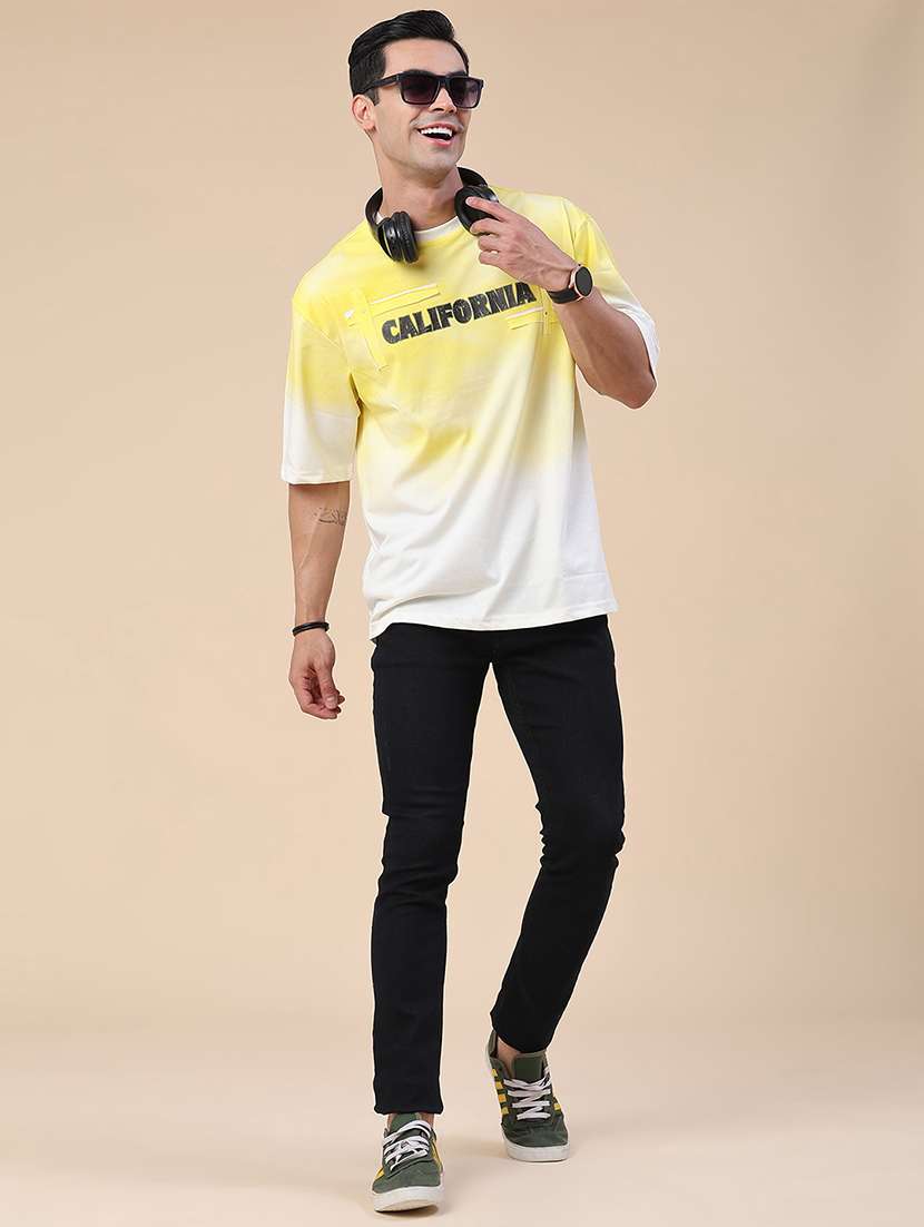 men printed round neck oversized t-shirt - 22434749 -  Standard Image - 5