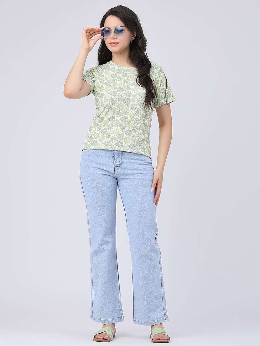 women printed round neck regular t-shirt - 22434770 -  Standard Image - 5