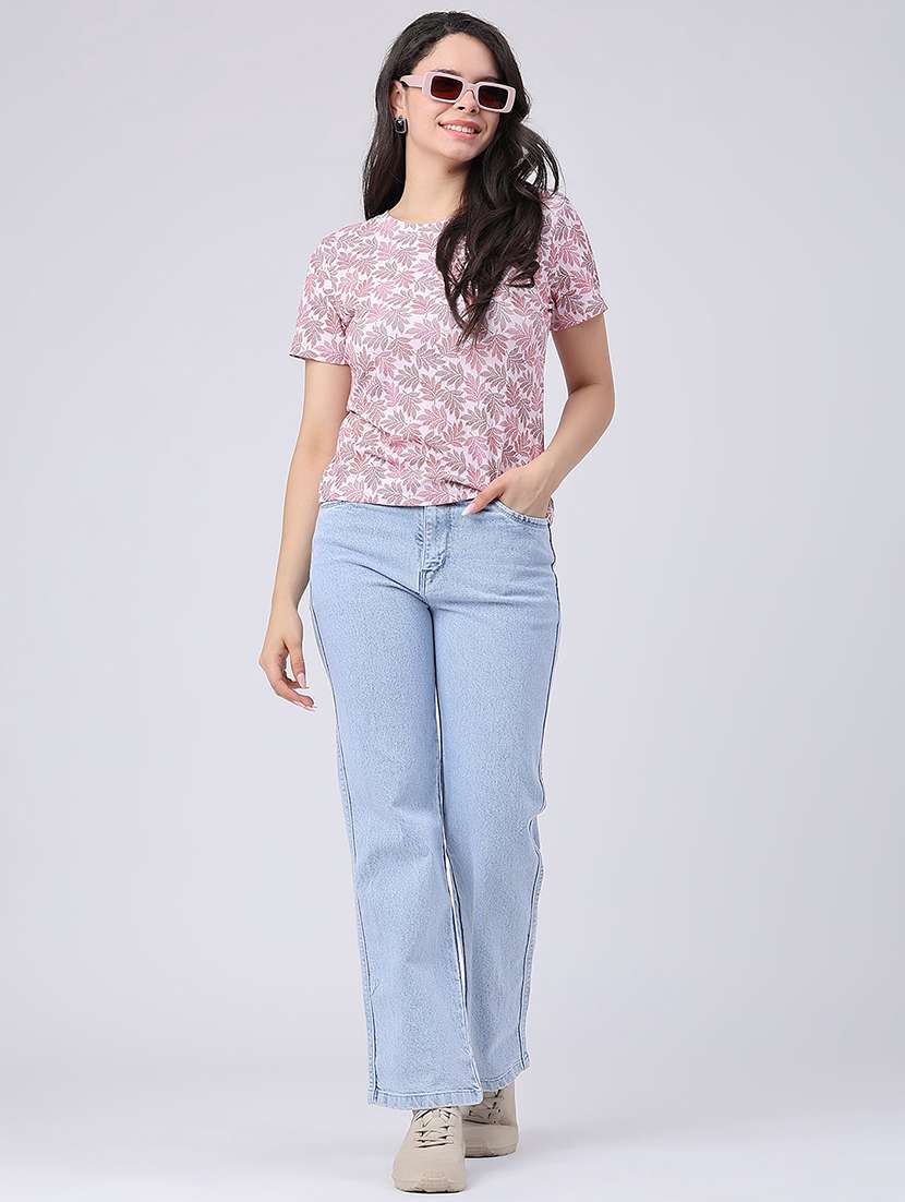 women printed round neck regular t-shirt - 22434771 -  Standard Image - 5