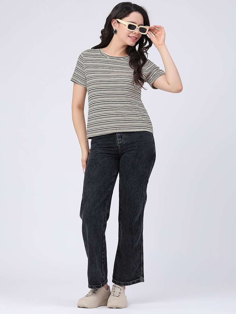 women printed round neck regular t-shirt - 22434775 -  Standard Image - 5