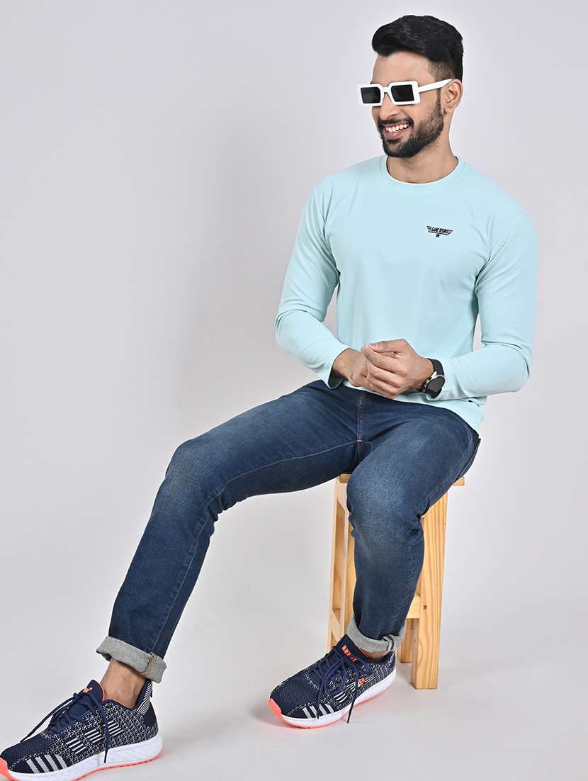 men logo print long sleeve t-shirt - 22435841 -  Standard Image - 3