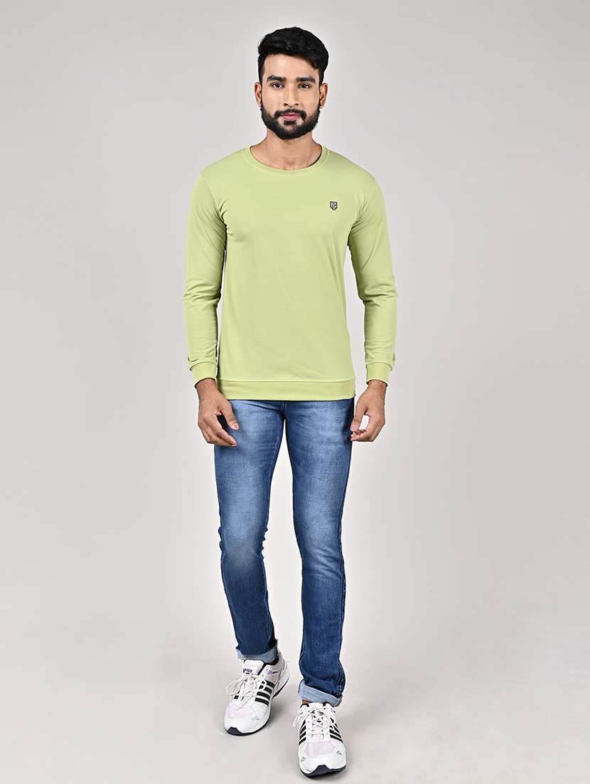 men logo print round neck t-shirt - 22435842 -  Standard Image - 3