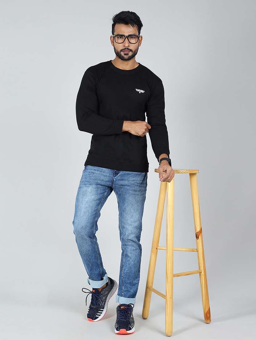 men solid round neck t shirt - 22435847 -  Standard Image - 3