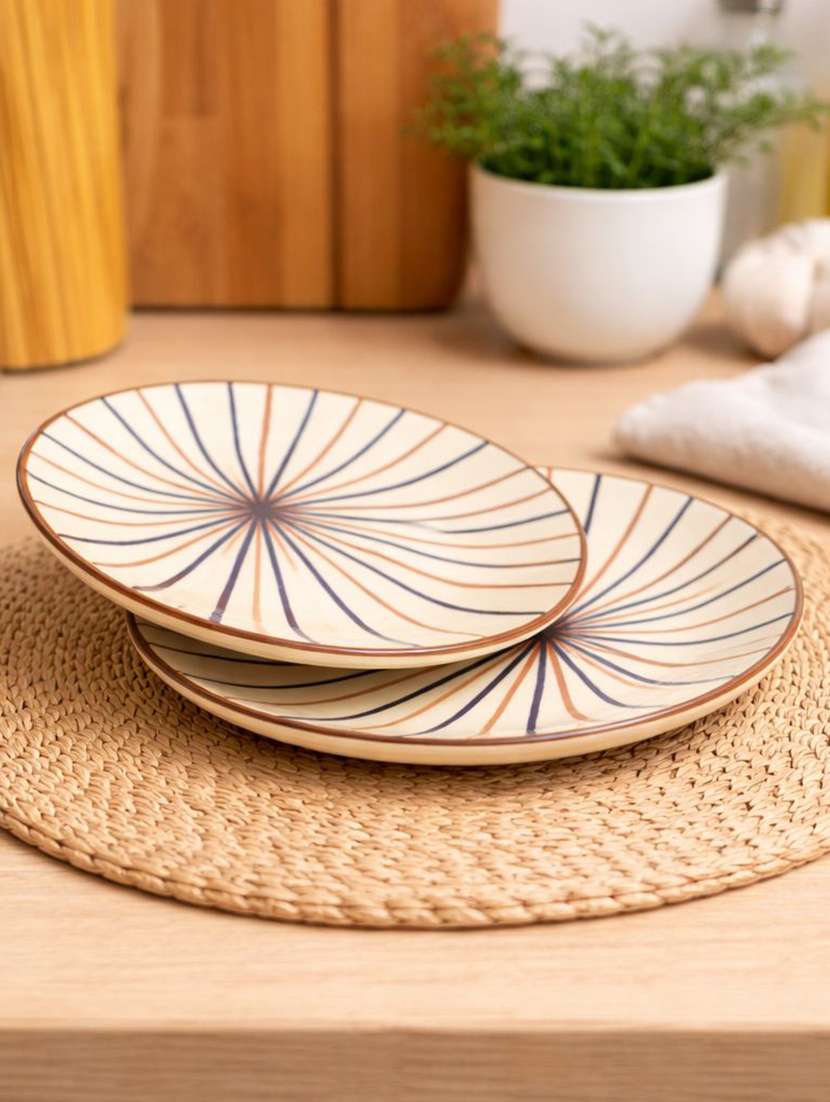 set of 2  ceramic dinner plate